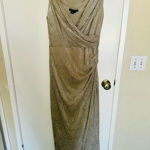 Ralph Lauren Elegant Gold Evening Gown